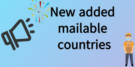 Good News!More countries are now available for shipping